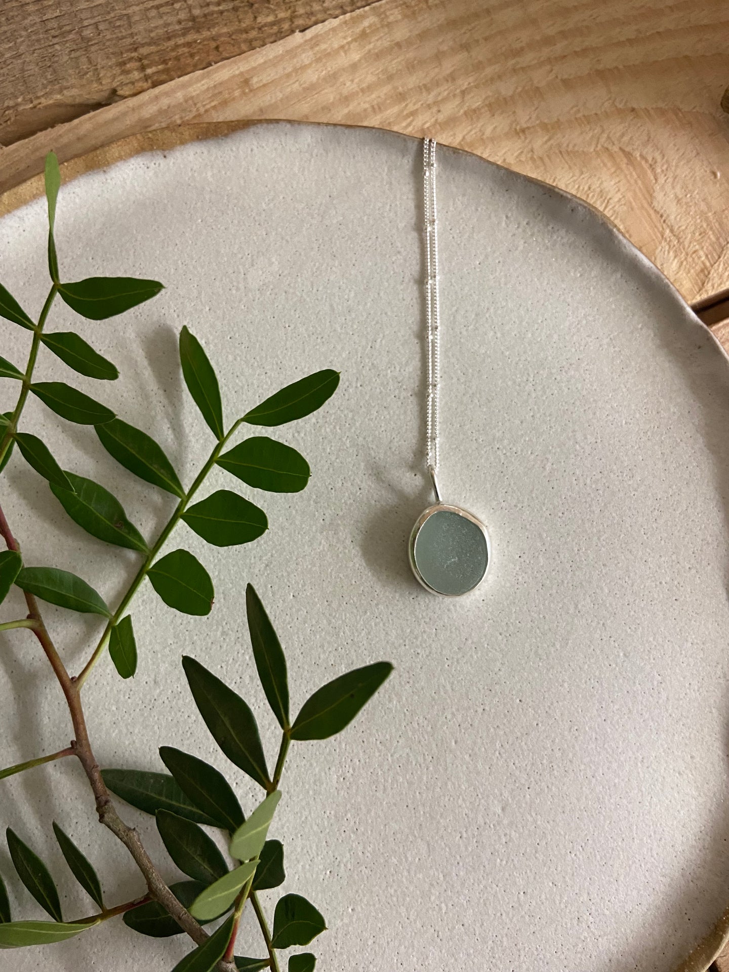 Round Aqua pendant